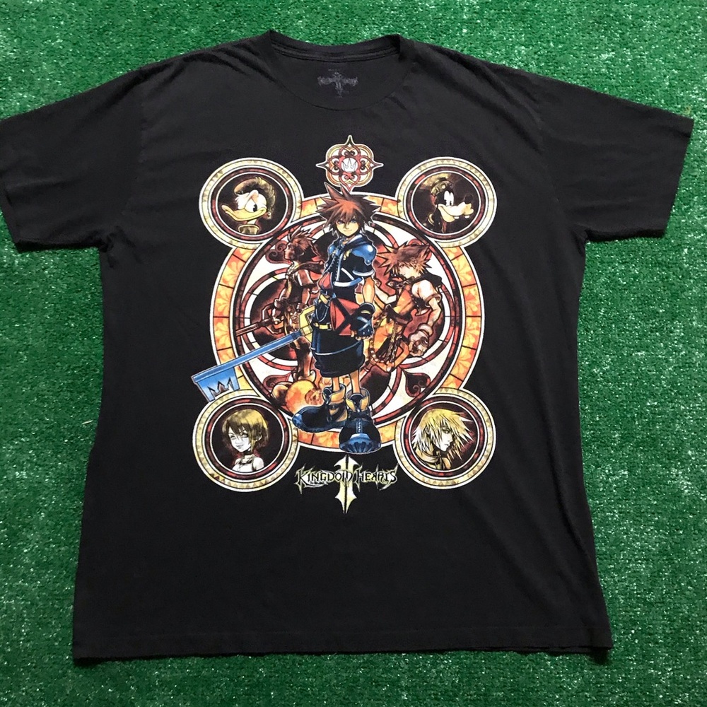 Disney Kingdom Hearts 2 stained glass t-shirt XL